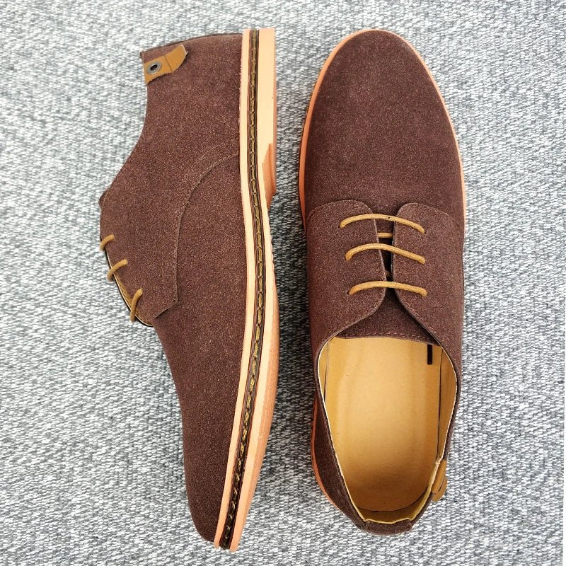 Oxford Suede Business Shoes - Luxoria