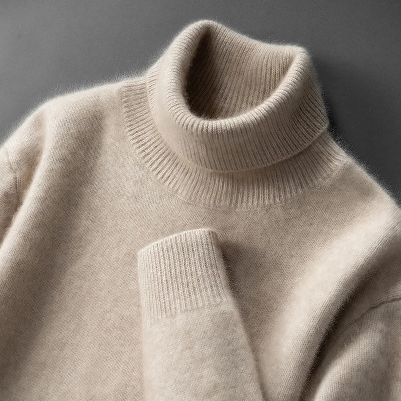 Elegant Cashmere Turtleneck - Luxoria