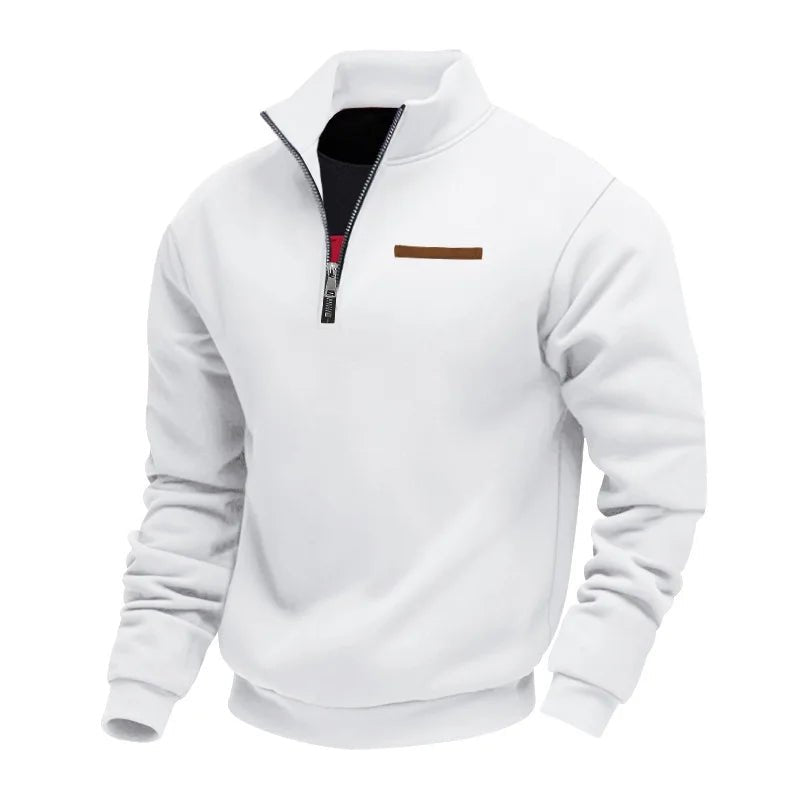 Casual Fleece Zip Sweater - Luxoria