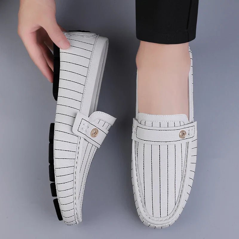 Chic Leather Loafers - Luxoria
