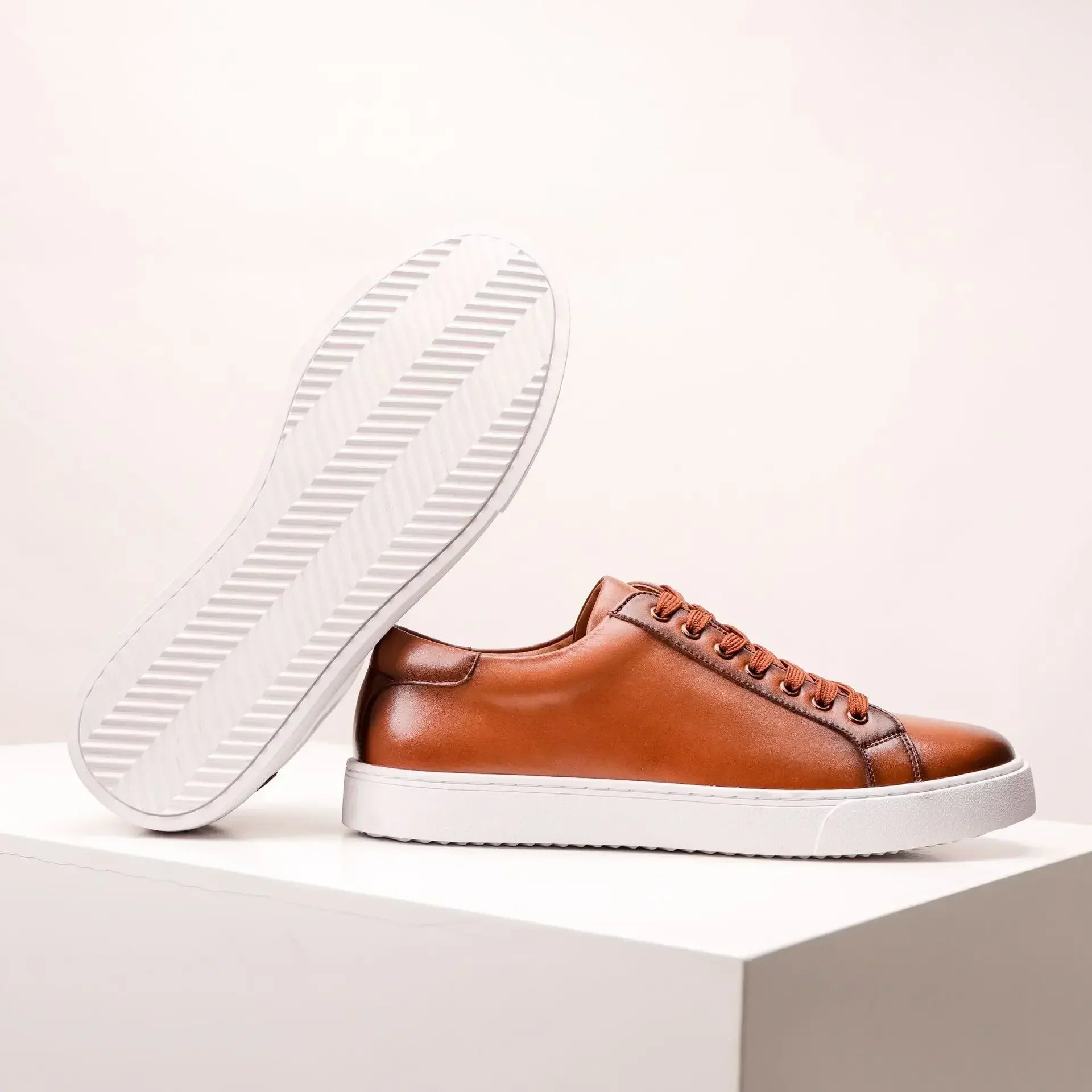 Genuine Leather Sneakers - Luxoria