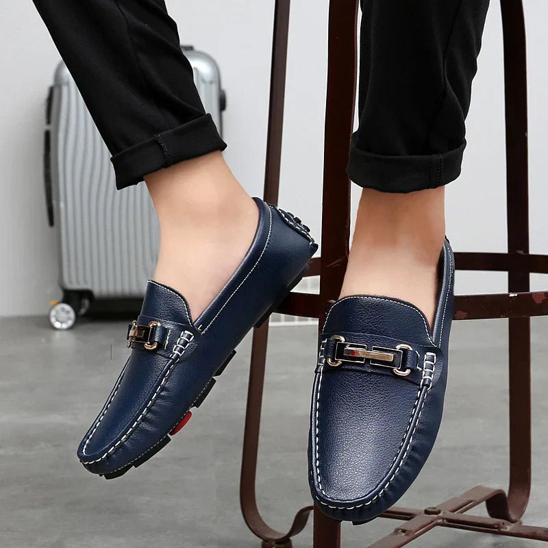 Genuine Leather Loafers - Luxoria
