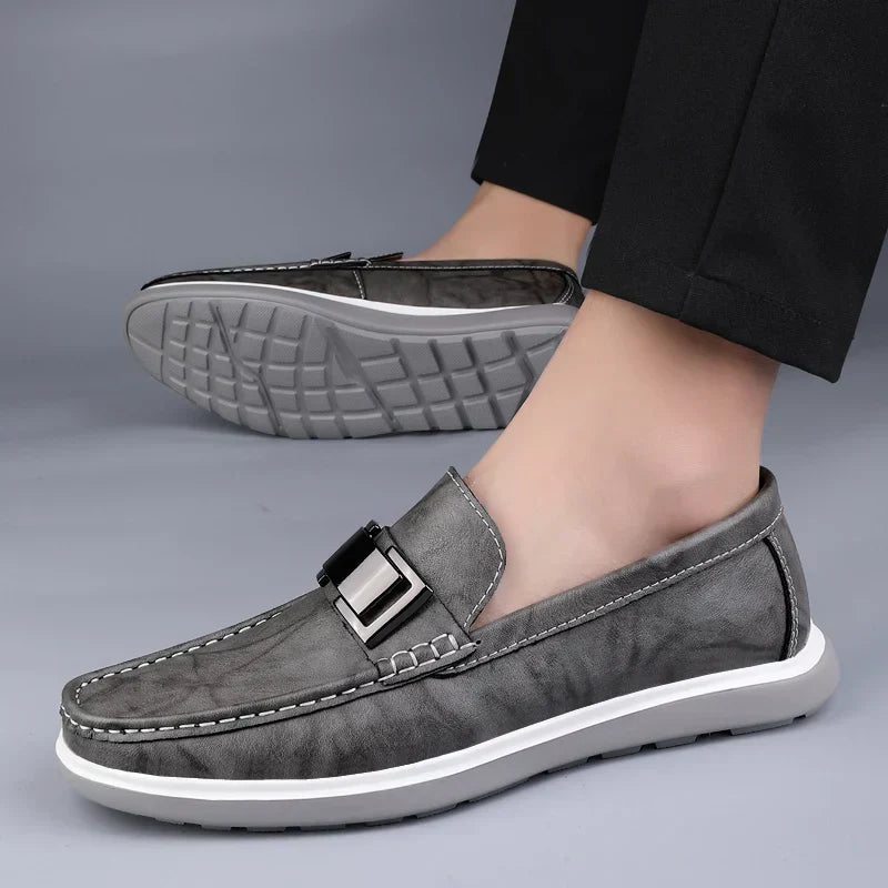 Luxury Leather Loafers - Luxoria