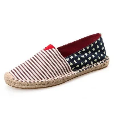 Elegant Canvas Espadrilles - Luxoria