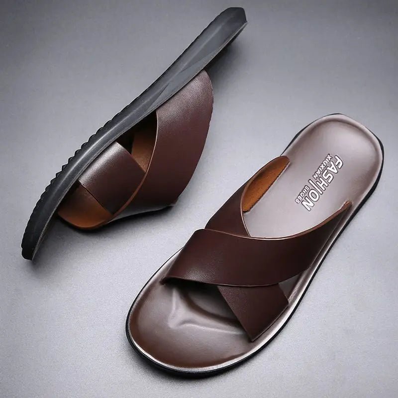 Elegant Leather Sandals - Luxoria