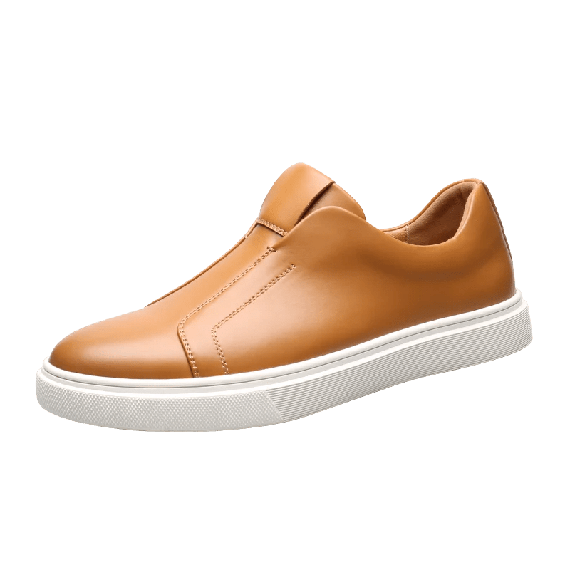 Casual Leather Slip - On Shoes - Luxoria