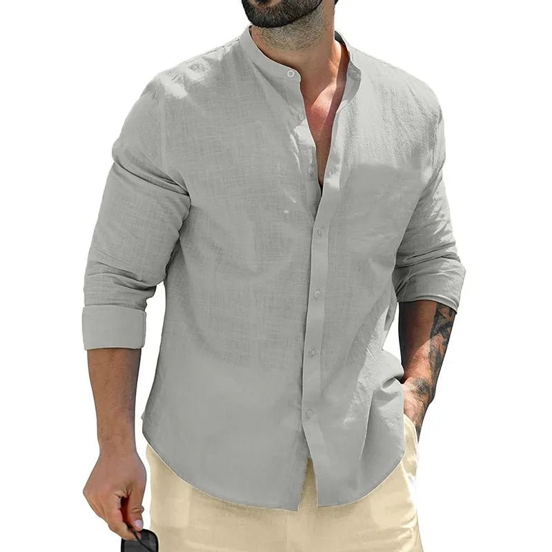 Linen Men's Shirt - Luxoria