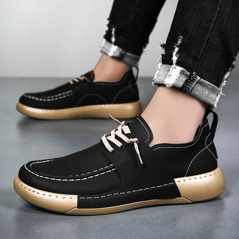 Classic Italian Leather Sneakers - Luxoria