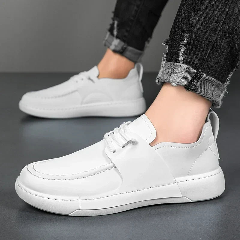 Classic Italian Leather Sneakers - Luxoria