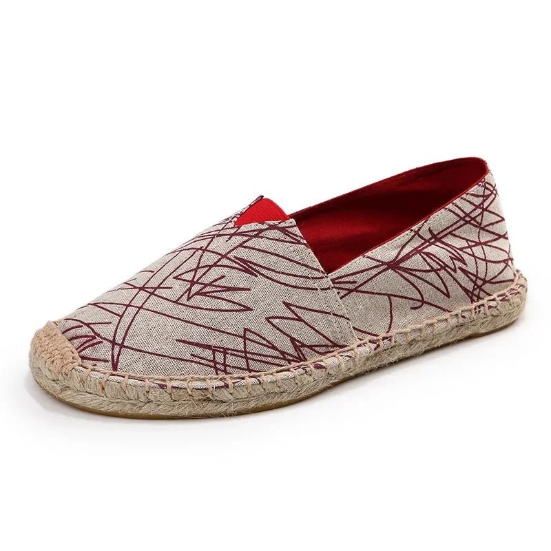 Elegant Canvas Espadrilles - Luxoria
