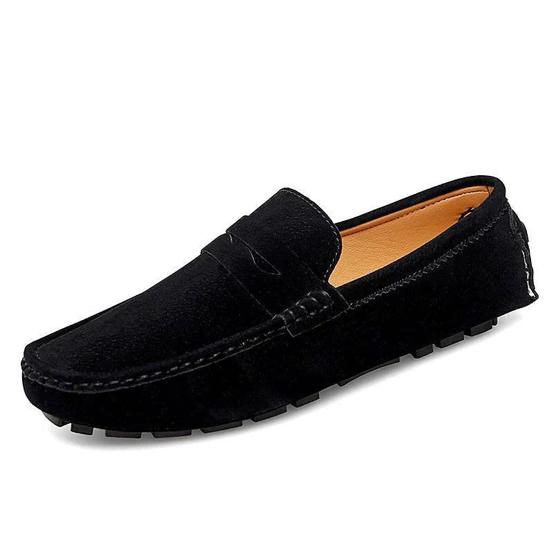 Suede Boat Loafers - Luxoria