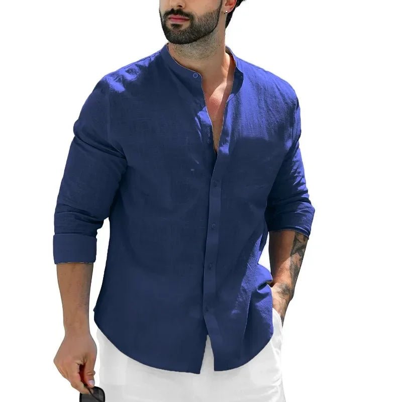 Casual Linen Shirt - Luxoria
