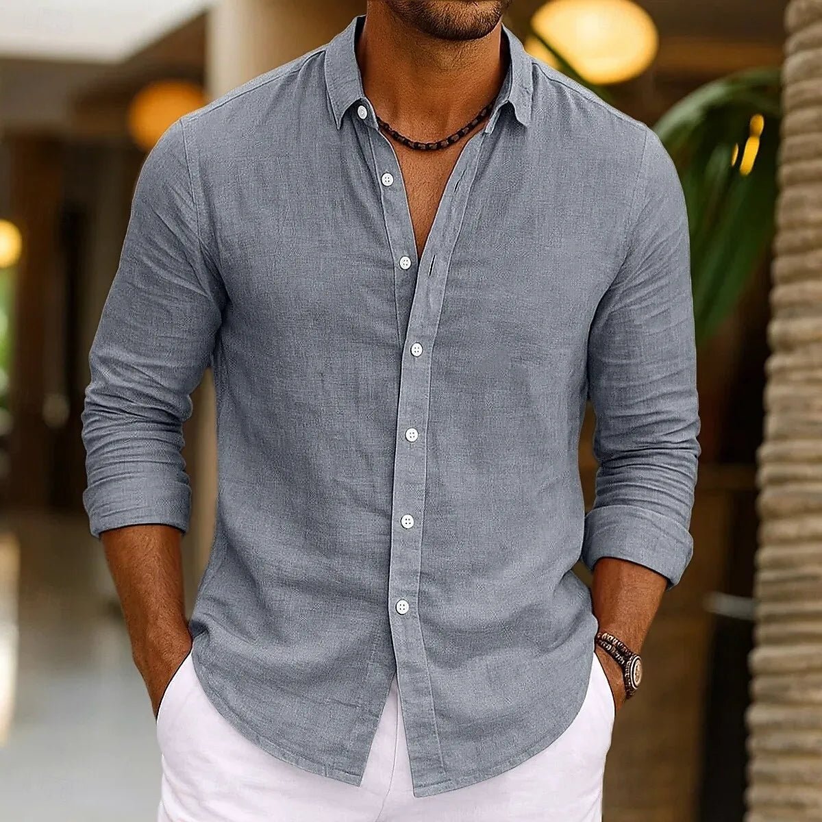 Elegant Cotton Shirt - Luxoria