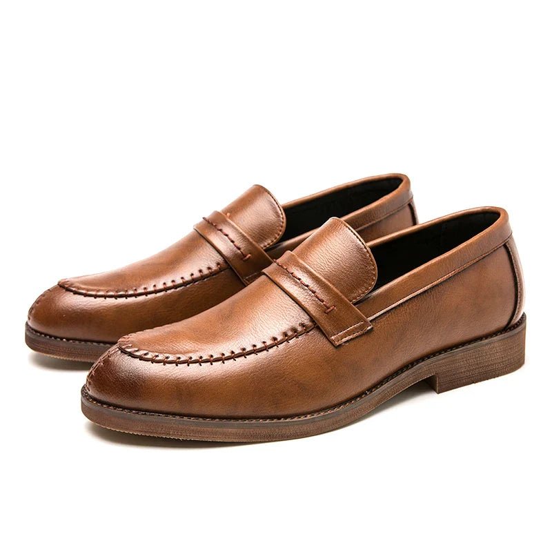 Leather Dress Loafers - Luxoria