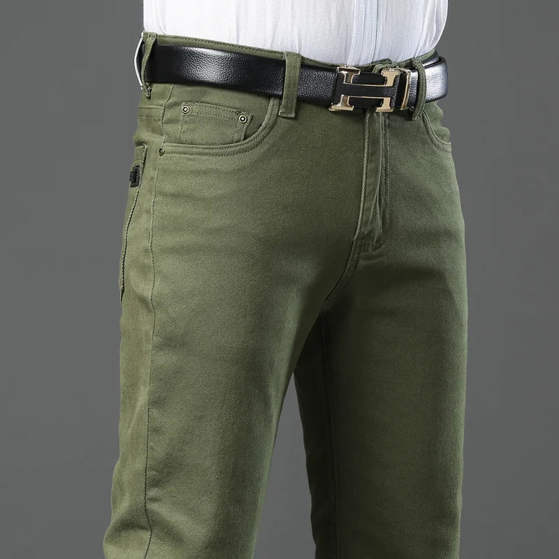 Elegant Cotton Jeans - Luxoria