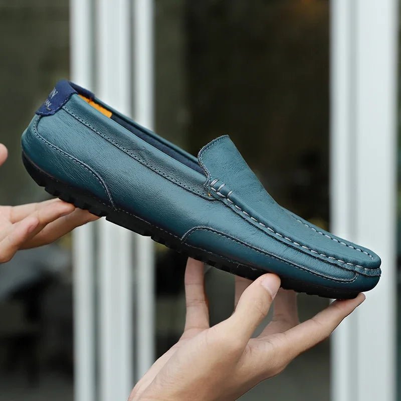 Vintage Leather Loafers - Luxoria