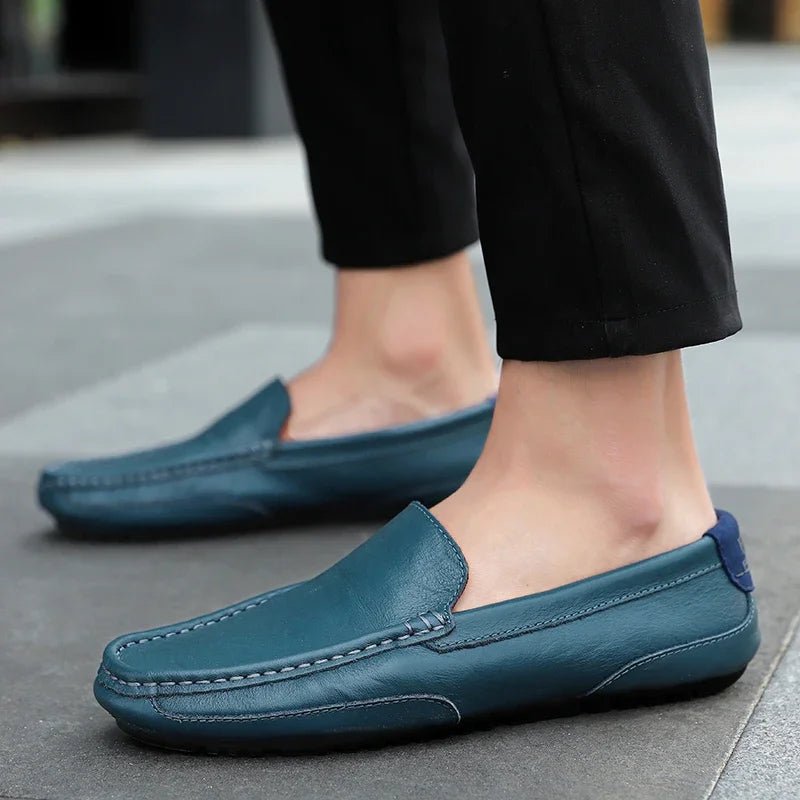 Vintage Leather Loafers - Luxoria