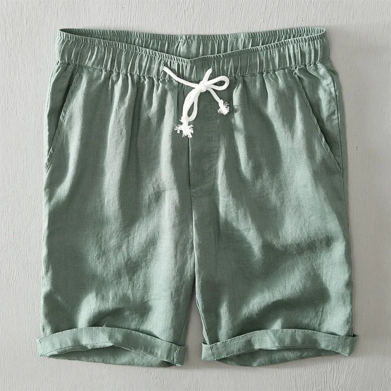 Elegant Linen Shorts - Luxoria