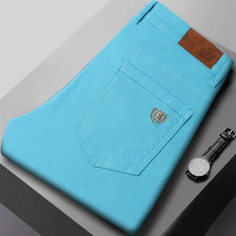 Elegant Denim Stretch Jeans - Luxoria