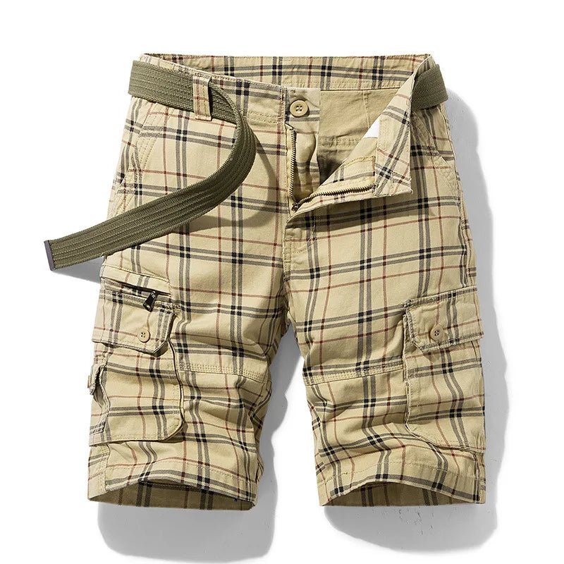 Elegant Cotton Cargo Shorts - Luxoria
