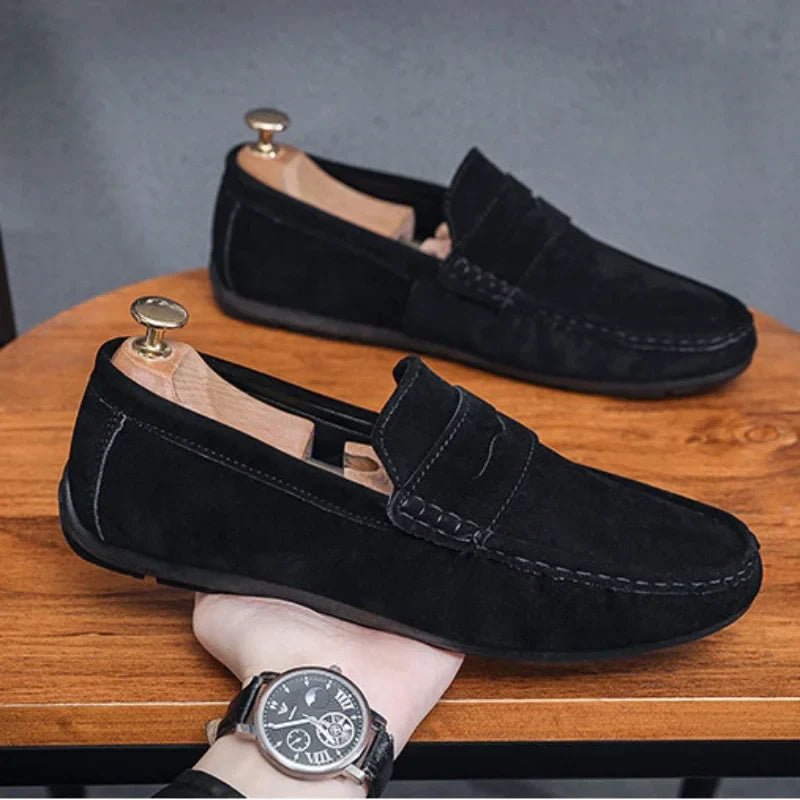 Lightweight Suede Men's Loafers - Luxoria