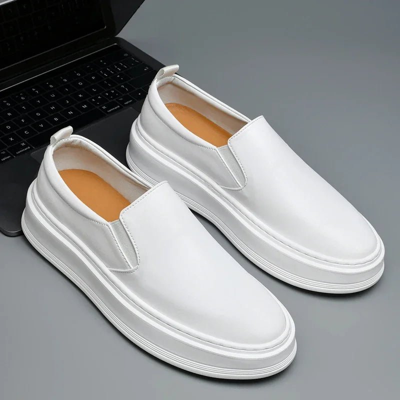 Leather Slip - On Shoes - Luxoria
