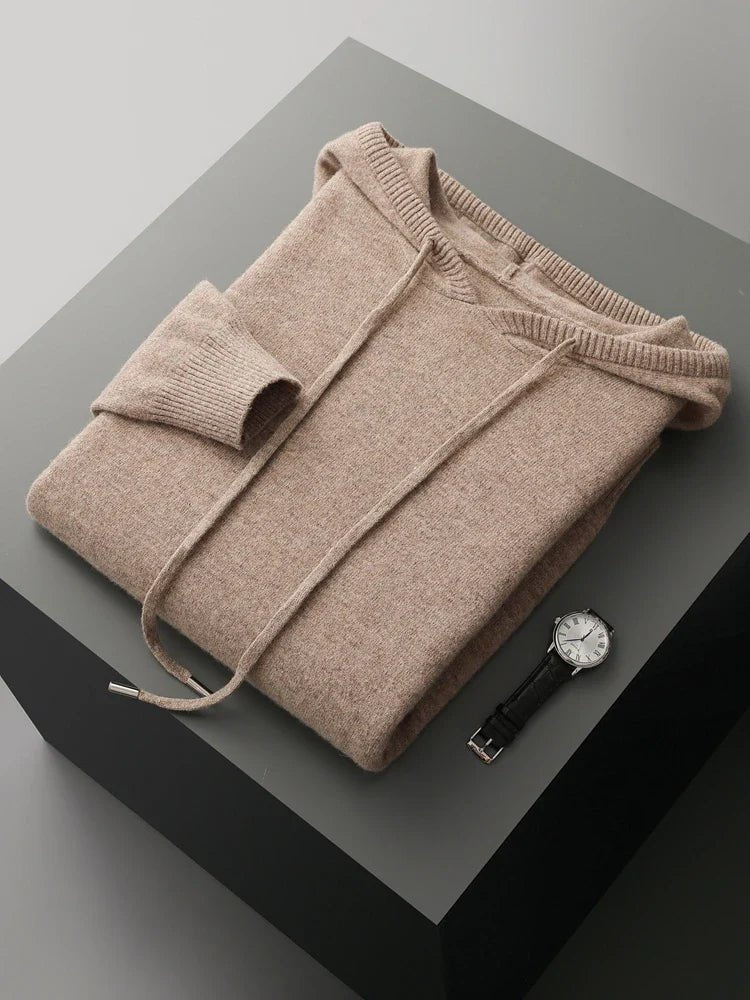 Sirlus Merino Wool Hoodie - Luxoria