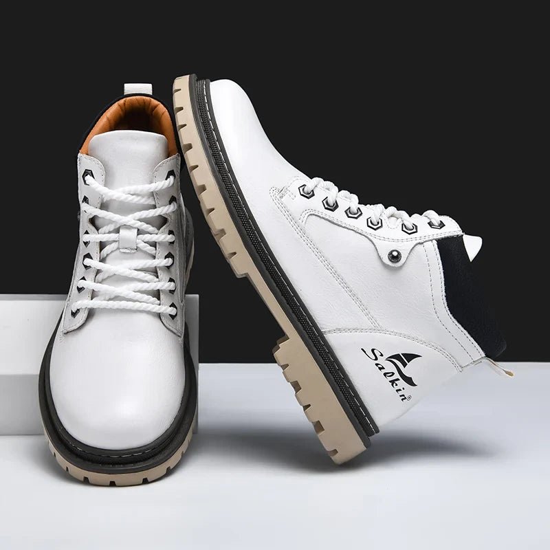 Elegant Leather Boots - Luxoria