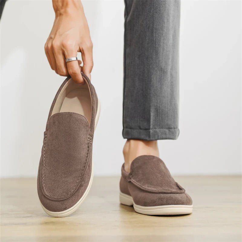 Casual Suede Loafers - Luxoria