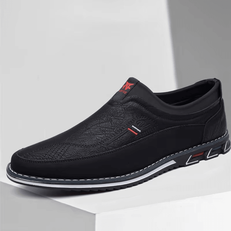 Leather Slip - On Business Shoes - Luxoria