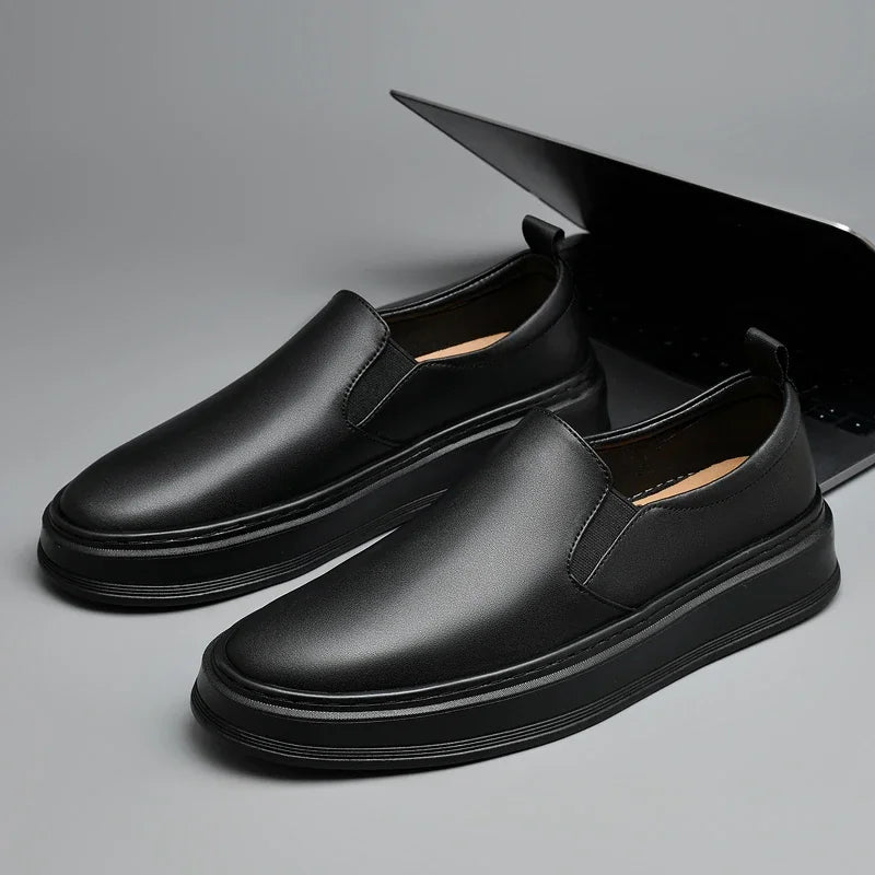 Leather Slip - On Shoes - Luxoria