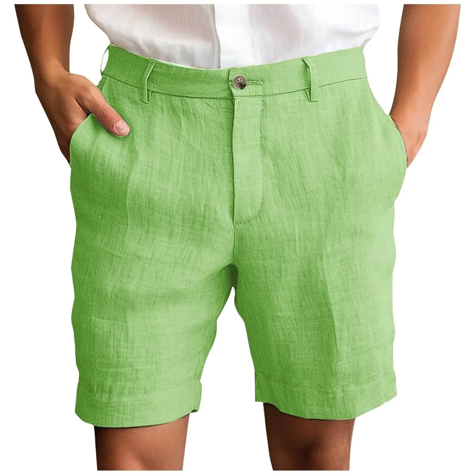 Elegant Linen Shorts - Luxoria