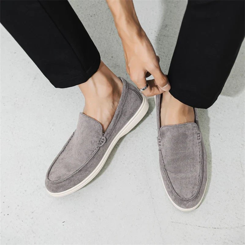 Casual Suede Loafers - Luxoria