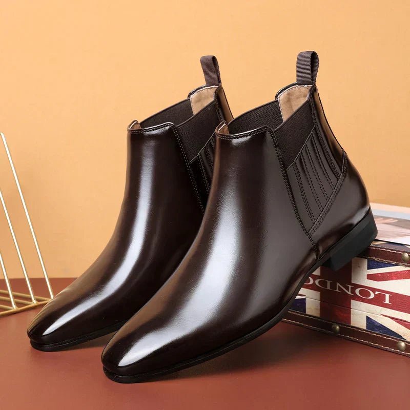Chic Leather Boots - Luxoria