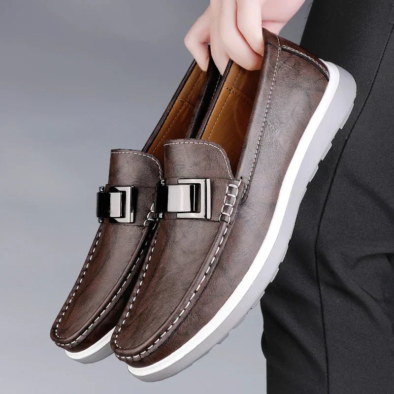 Luxury Leather Loafers - Luxoria
