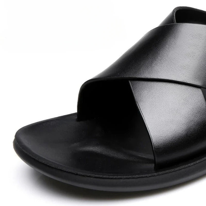 Elegant Leather Sandals - Luxoria