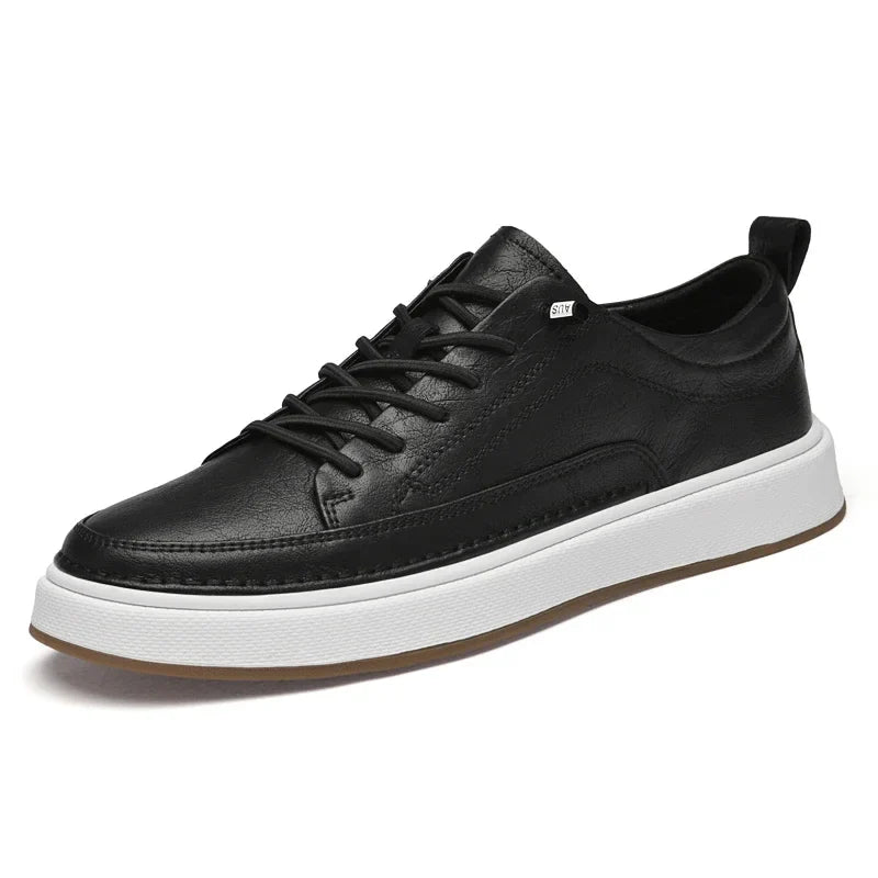 Chic Leather Sneakers - Luxoria