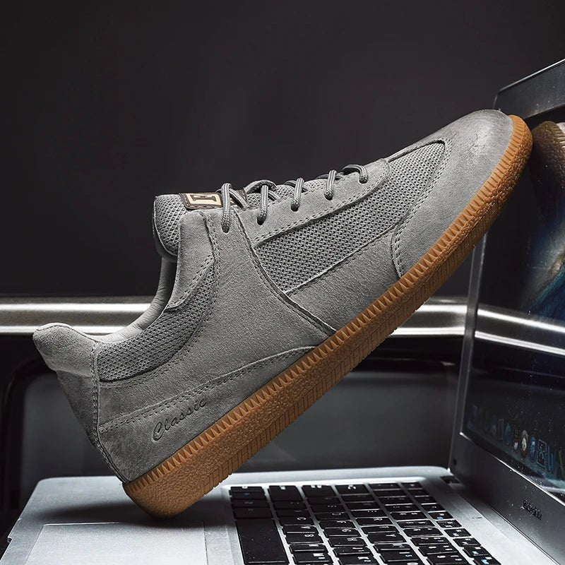 Casual Leather Sneakers - Luxoria