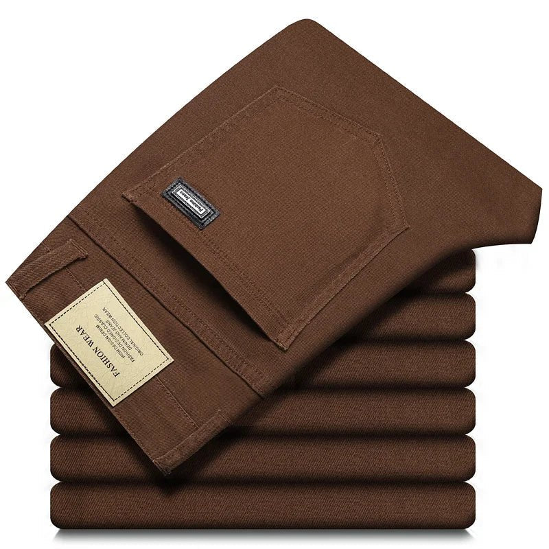 Elegant Cotton Jeans - Luxoria