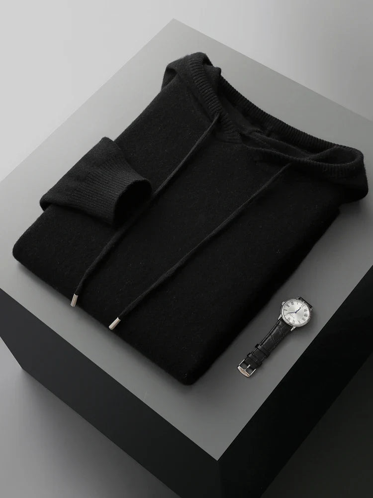 Sirlus Merino Wool Hoodie - Luxoria