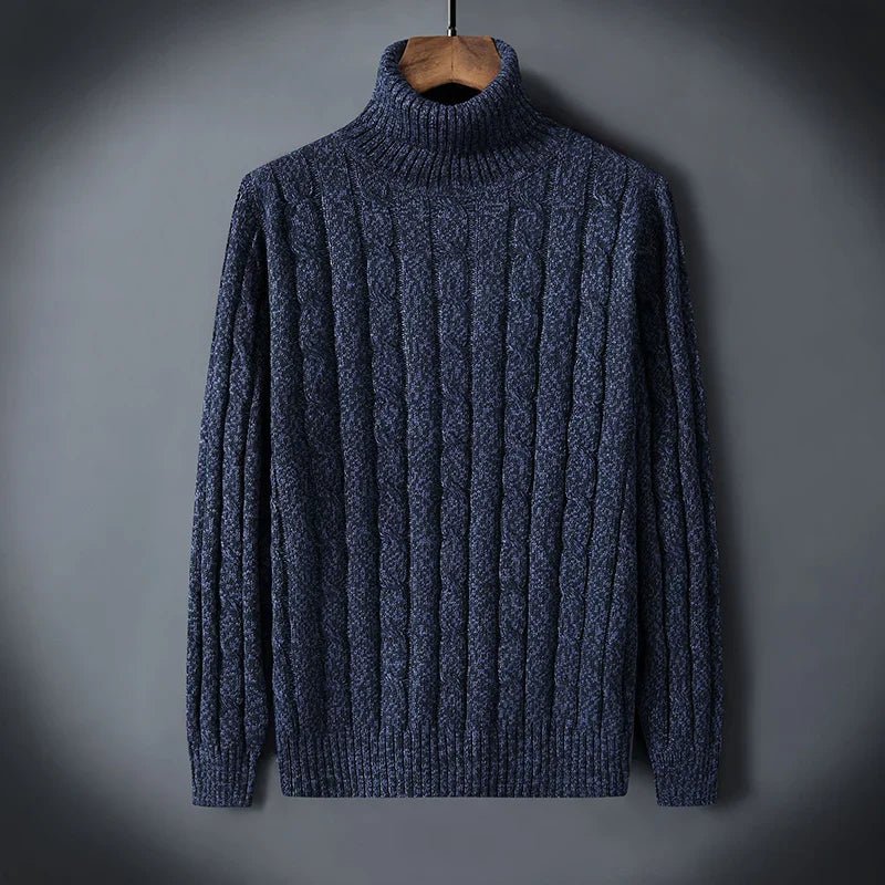 Chic Wool Turtleneck Sweater - Luxoria