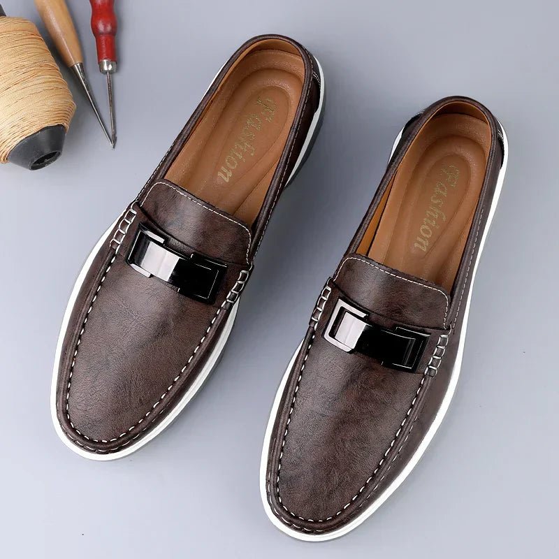 Luxury Leather Loafers - Luxoria