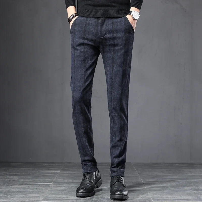 Plaid Casual Pants - Luxoria
