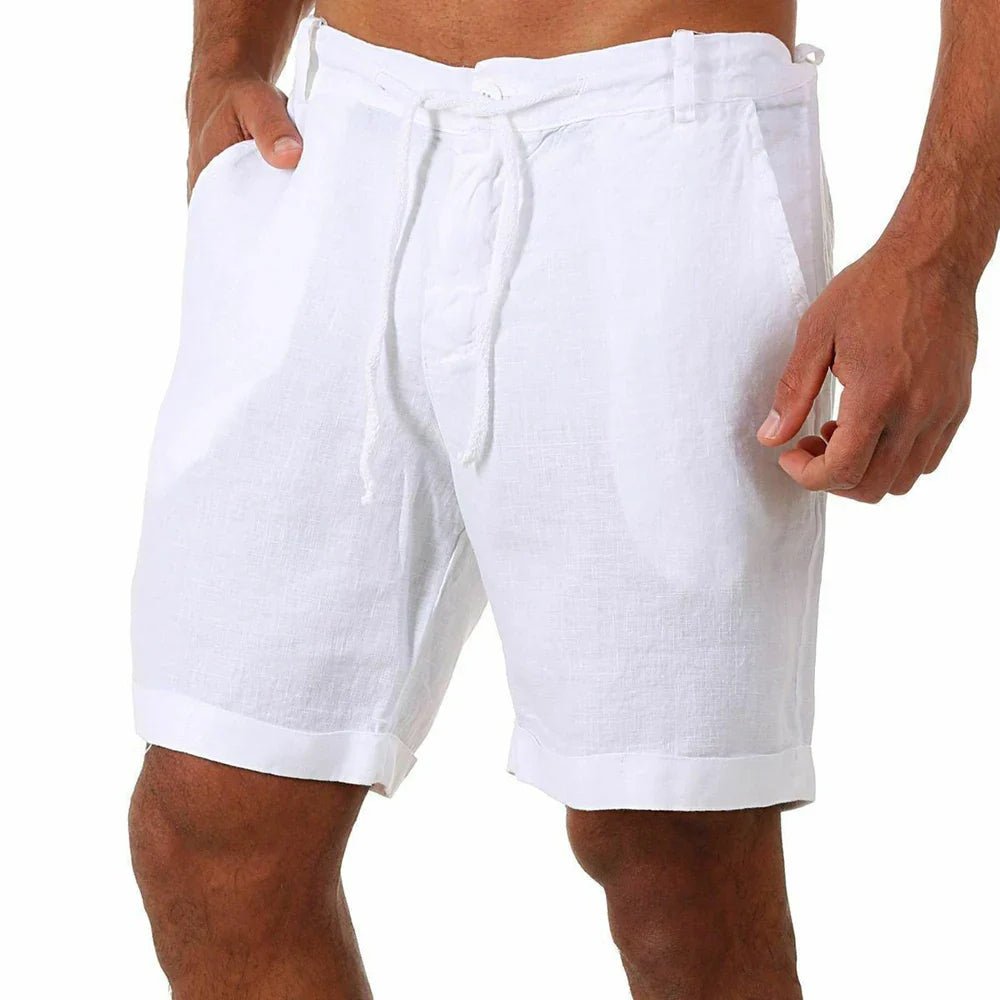 Casual Linen Shorts - Luxoria