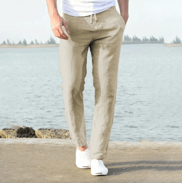 Casual Linen Pants - Luxoria