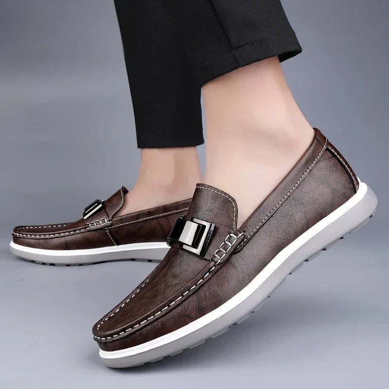 Luxury Leather Loafers - Luxoria