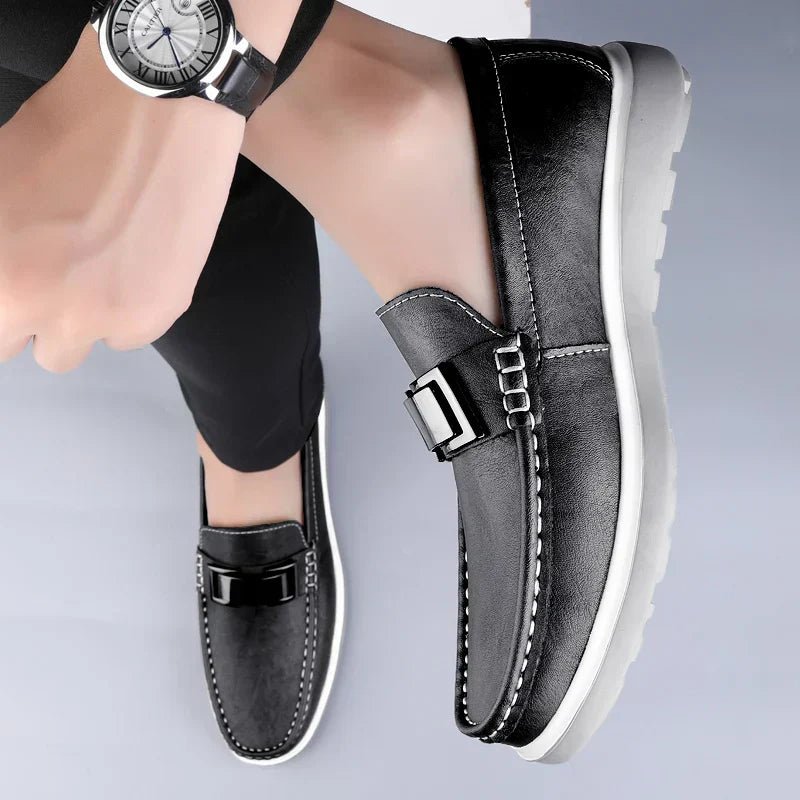 Luxury Leather Loafers - Luxoria