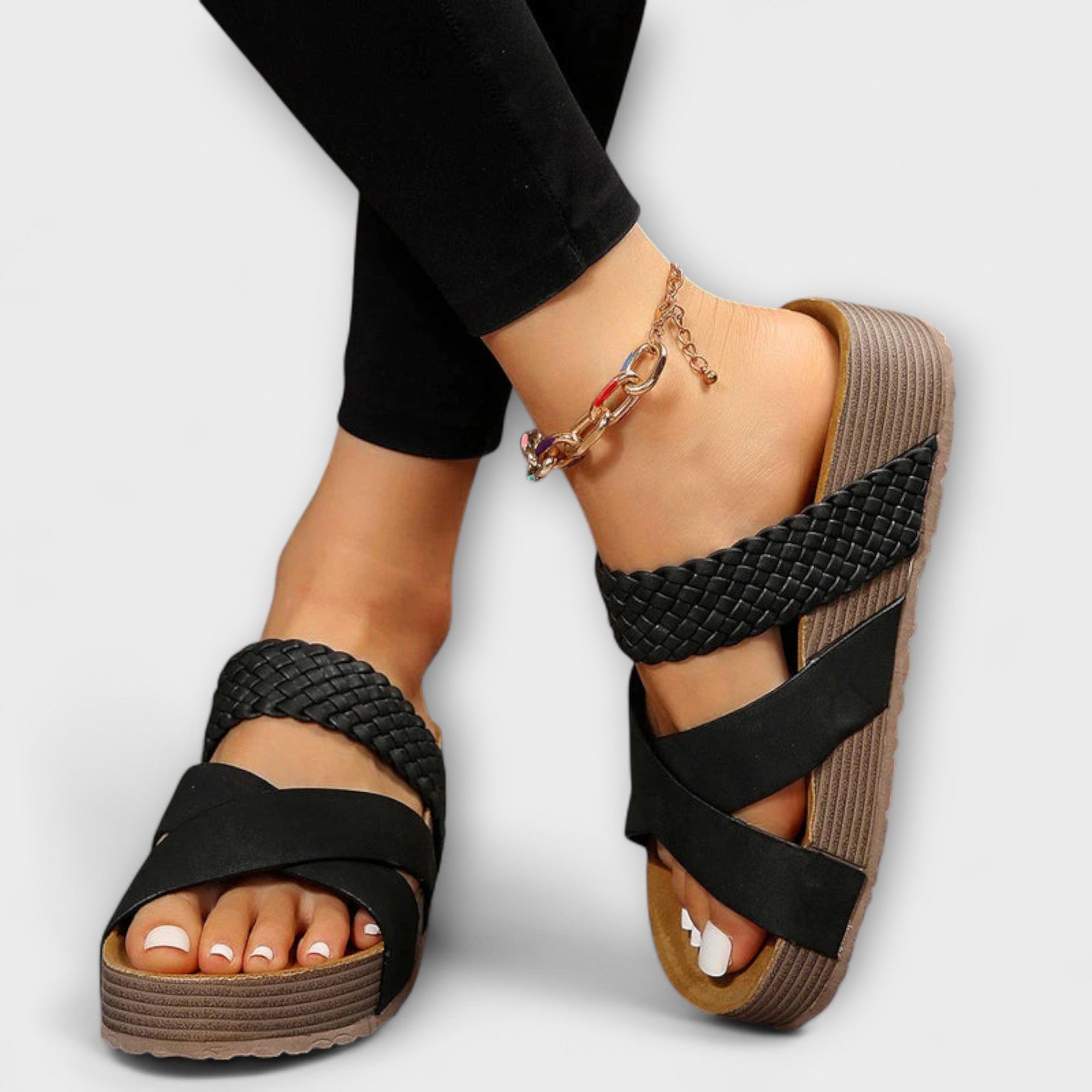 Valentina™ | SANDALIAS CÓMODAS DE CUERO TRENZADO PREMIUM - Luxoria