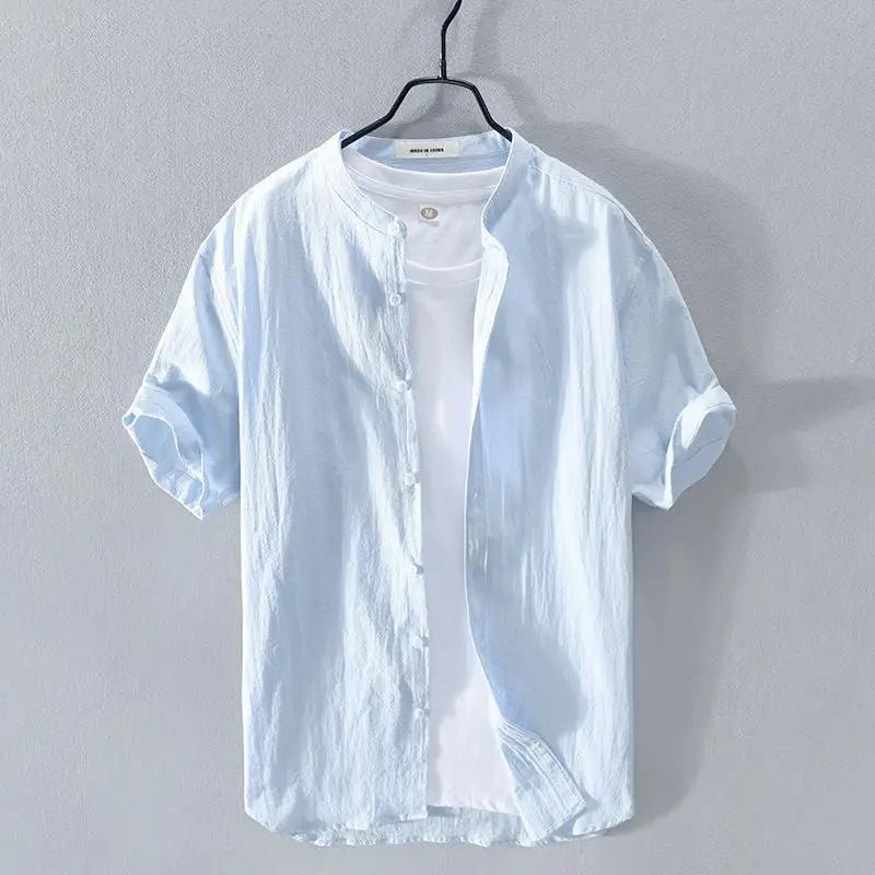 Cotton Linen Summer Shirt - Luxoria