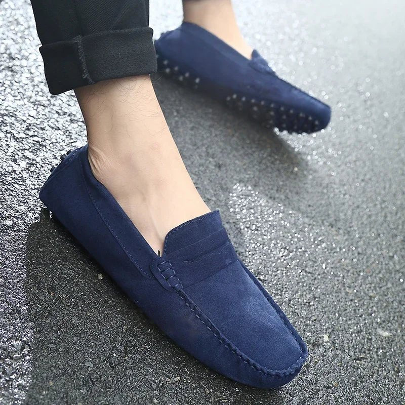Casual Suede Loafers - Luxoria